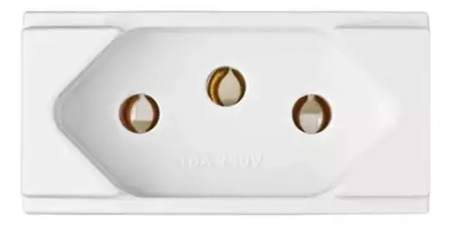 Modulo Interruptor De Tomada 2pinos + Terra 20a – Duale Up Cor Branco