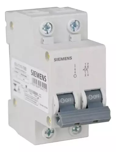 Disjuntor Bipolar 25a Curva C 5sj12257mb Siemens