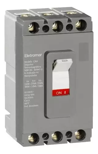 Disjuntor Caixa Mold. Tripolar Padrão Cemig 250a 25ka 220v