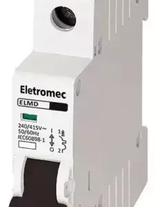 Disjuntor Monopolar 25a Curva C 4,5ka Elmd-1c25