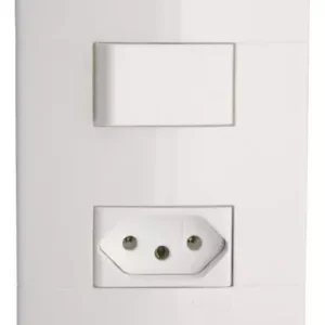 Conj C/ Interruptor Simples + Tomada 2p+t 10a Bc 4×2 Decor