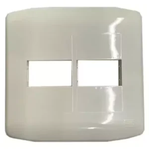 Placa 4×4 2 Modulos C/ Suporte Granbella Branca G03385
