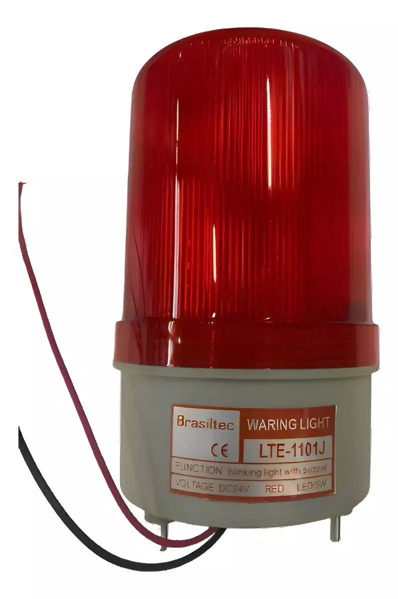Luz Giroflex 24v-127v 2 Fios 5w Com Sirene – Verm