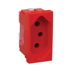 Tomada Moderna Vermelha 2P+T 20A – Pial 615079