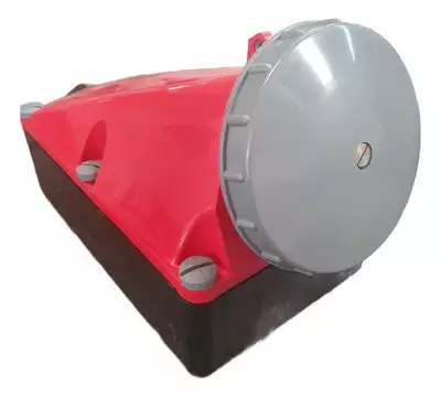 Tomada Sobrepor 3p+t 200a 380/440v Prova D’agua S4806w-steck Cor Vermelho
