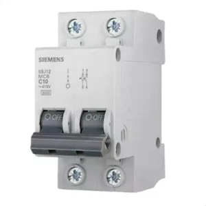 Disjuntor Bipolar 50A Curva C Siemens – Proteção e Eficiência Garantidas