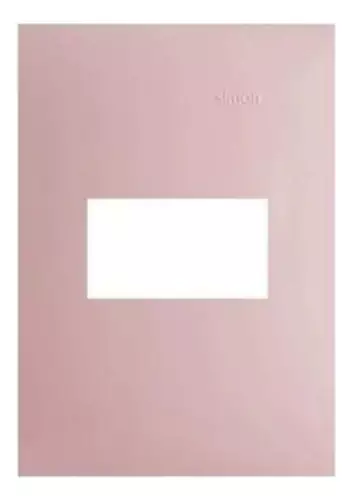 Placa 4×2 1 Posto Horizontal Rosa S35 35611-37 Simon